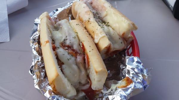 Chicken Parm Sandwuch - $8.56 with tax