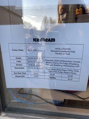 Ice Cream Prices