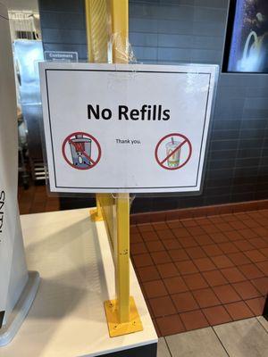 No refills! What?!