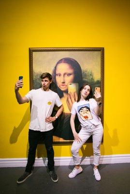 Selfie with Mona Lisa