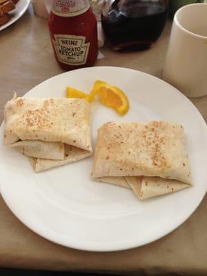 Breakfast wrap...yum!