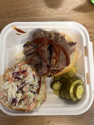 Brisket sandwich