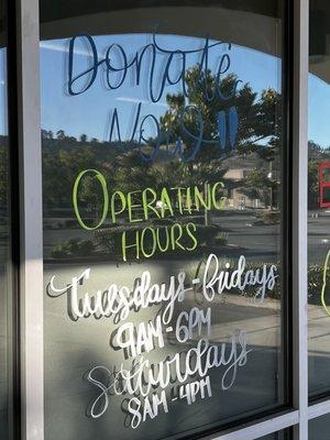 Operating Hours