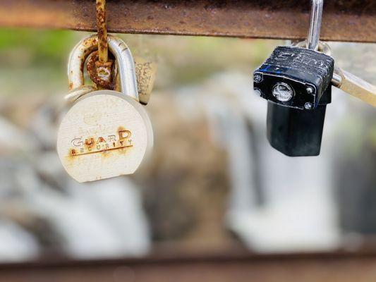 Locks on the bridge