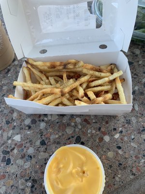 Fries w cheese sauce side