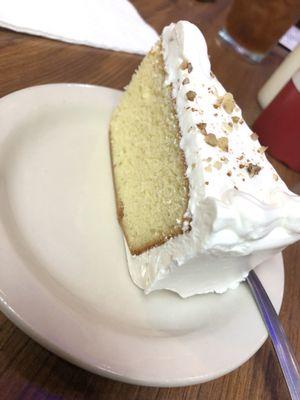 Tres leches cake. Not too moist and not too sweet. Just the way it should be.