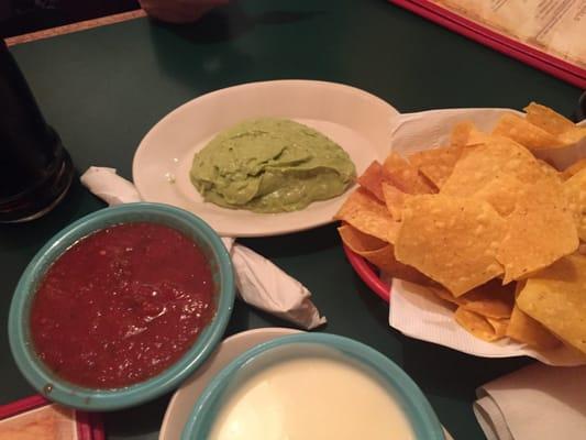 guacamole and fresh salsa