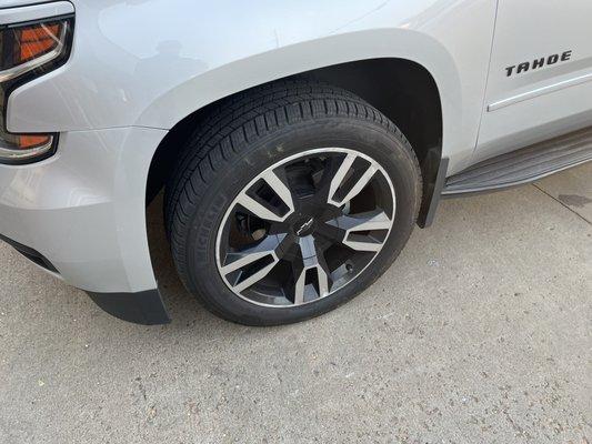 Damaged wheel