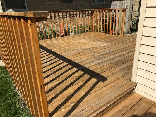 Before Deck Staining