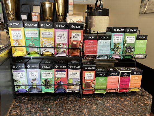 Tea selections