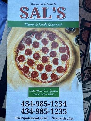 Sal's Pizzeria & Restaurant