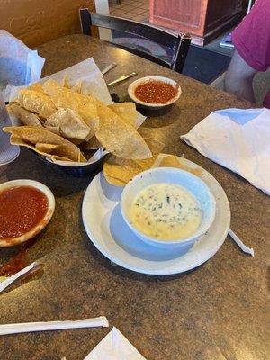 Jalapeños white queso: good texture, recommend the jalapeño queso are the server said it has premium cheeses