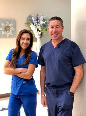 Dr. Altier and his Dental Assistant Paige