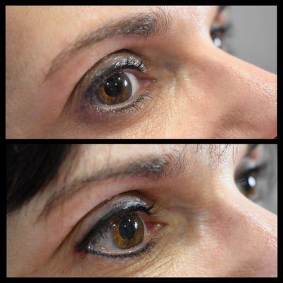 Permanent Eyeliner correction from service elsewhere