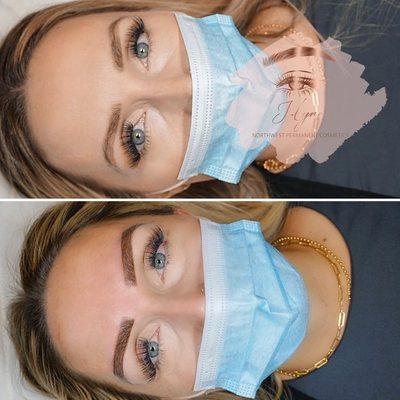 Before & After- Microblading & Shading