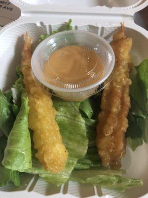 Appetizer:shrimp tempura