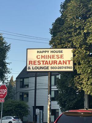 Happy House outside the restaurant