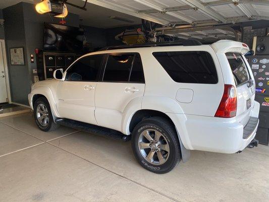 Tint on our 4runner