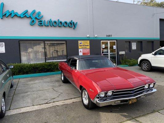 69 Chevelle body work and paint job.   Painted in Spies Hecker paint and clear coat