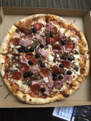 Meat Lovers Pizza with Olives