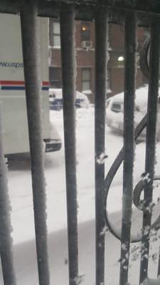 A view from my old apartment's window. The proximity of the postal truck should tell you everything you need to know about my old apartment.