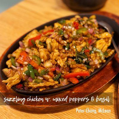 Sizzling Chicken w. Mixed Pepper & Basil