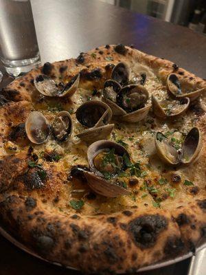 Clam pizza