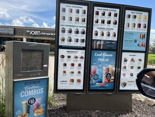 Drive Thru Menu