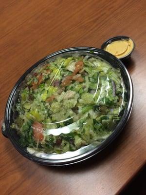 Chopped salad (turkey breast)  with southwest chipotle dressing- $6.89