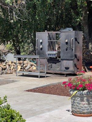 This smoker is the source of great smoked meats!!