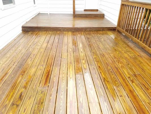 Wood restoration and deck pressure washing in Northampton County, PA!