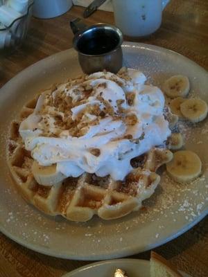 Banana Nut Belgian Waffles