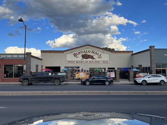 Buffalo Hall is the bar; bbq is in the smaller building to the left.