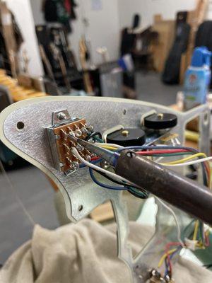 wiring modifications and pickup replacements