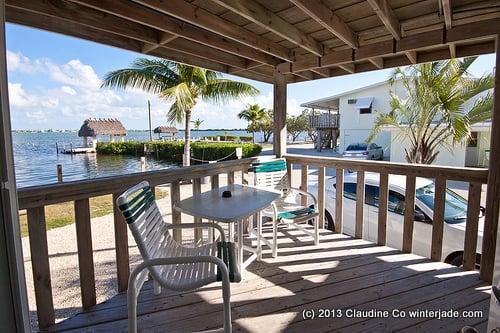 view from our deck (Sailfish room)