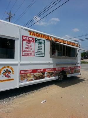 At the southwest intersection of High Point and Hilltop Roads.  Don't let appearances fool you -- MUY DELICIOSO !!!