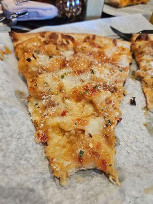 Sweet thai shrimp pizza.