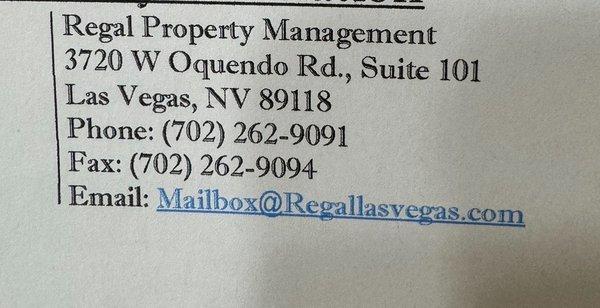 Regal Property Management