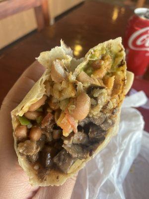 Carne asada burrito