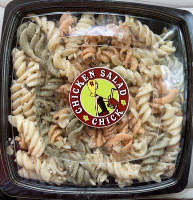 Pasta salad in container