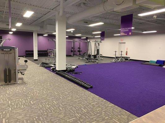 A shot of the gym pre-opening