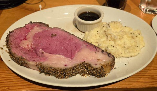 Prime Rib and mashed potato