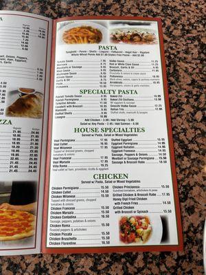 Inside menu