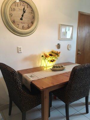 Love my new table goes perfect in dining area! Such a large selection my first choice to shop why go anywhere else.