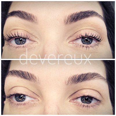 YUMI keratin lash lift lifts, curls and darkens the natural lash. It's Ammonia free and lasts 8-10 weeks. Brow design by me.