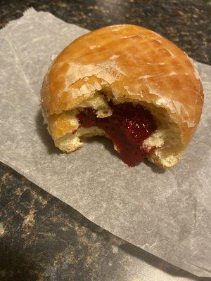 Glazed Raspberry Filled Paczki!