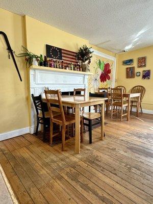 One of three small dining rooms