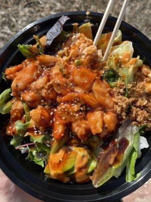 Spicy Shrimp Poke Bowl