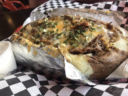 Steak and Cheese Potato