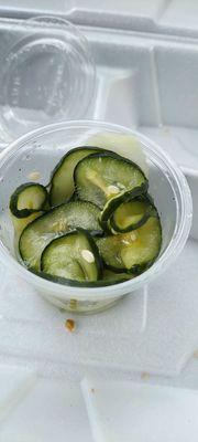 Cucumber Salad Side.